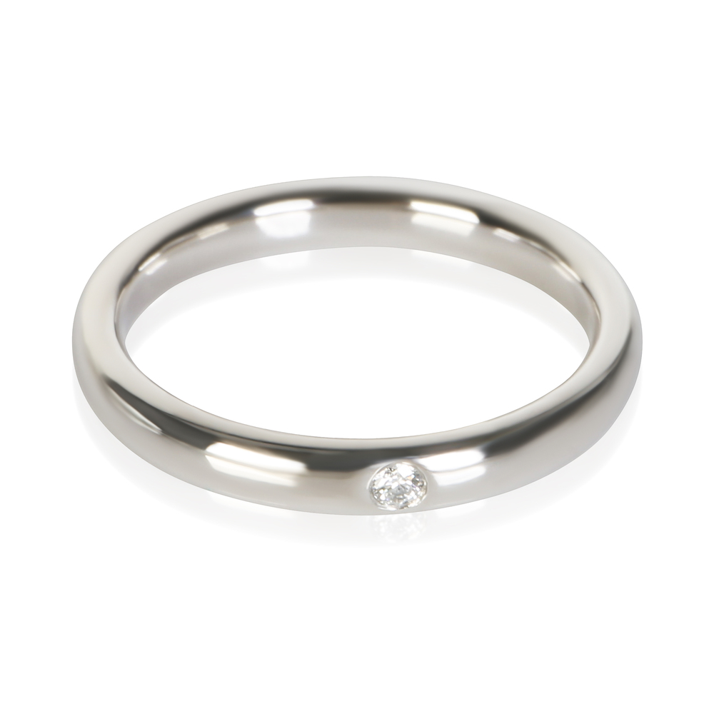 Tiffany & Co. Platinum Diamond Elsa Peretti Stacking Band